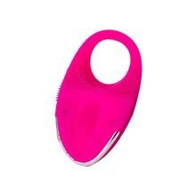 Dibe Розовое перезаряжаемое эрекционное кольцо с вибрацией JAMIE (розовый)