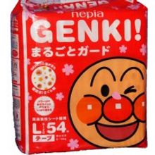 Подгузники «Genki» (Генки для внутреннего рынка Японии ) 9-14 кг (54 шт)
