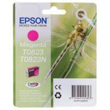 Картридж для EPSON T0823 (пурпурный) совместимый