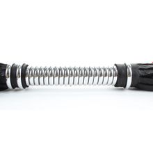 Черная плеть с серебристой ручкой - 44 см. черный с серебристым