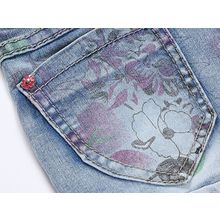 Sweet Berry Джинсовые с цветочным принтом