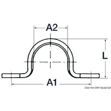 Osculati SS forged eye bridge 67 mm, 39.176.78