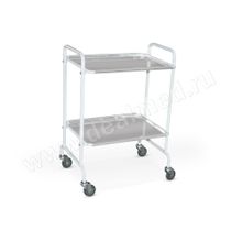 Столик медицинский инструментальный СМи-5, 2 полки стекло, Россия