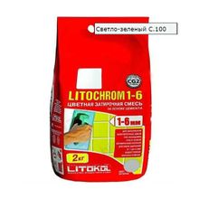 Затирка LITOCHROM 1-6 С.100 светло-зеленая 2 кг