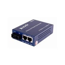 Медиаконвертор Tenda TER860S одномод, Тип SC, 2х100Мбит с RJ45; 1хTX и 1RX под оптику, до 25-км