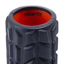 Ролик массажный StarFit FA-509 (33x13,5) черный оранжевый