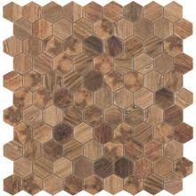 Мозаика Vidrepur Hexagon Hex Woods № 4700 (на сетке) 30,7х30,7