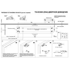 Tantos ✔ Доводчик Tantos TS-DC085 Freeze уличный, для тяжёлых дверей