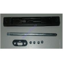 Шпингалет врезной в комплекте с запорным ригелем и ответной планкой. (Черный RAL9005) 5 100 шт.