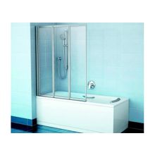 Шторка на ванну VS3 100x140, сатин, Transparent, Ravak
