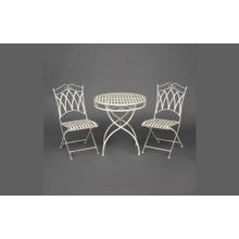 Tetchair Комплект (стол + 2 стула) Secret de Maison PALLADIO (mod. PL08-8668 8669), белый антик (antique white)