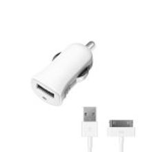 Apple Автомобильное зарядное устройство для Apple iPhone 3G - 1A - Deppa MFI - White