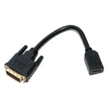 Адаптер DVI-D M - HDMI F, 0.1м, 5bites (BC-HDF-2DVI)