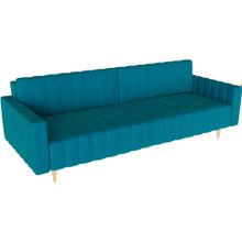 Алмаз. Любимый дом Хьюго Диван прямой трёхместный (синий)