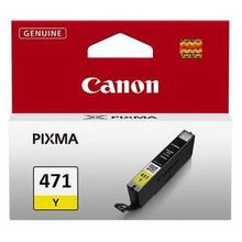 Картридж струйный Canon CLI-471Y 0403C001 желтый для Canon Pixma MG5740 MG6840 MG7740