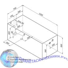 Акриловая ванна Aquanet West 120x70