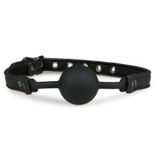  Черный кляп-шар Easytoys Ball Gag With Silicone Ball