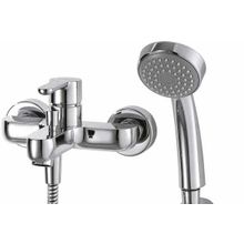 Bravat Stream Смеситель для ванны с коротким изливом с аксессуарами F63783C-B