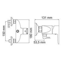 Wasserkraft Ammer 3702 хром для душа