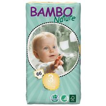 Подгузники Bambo Nature Midi 5-9 кг большая упаковка (66 шт)