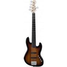 FENDER DELUXE JAZZ BASS V ACTIVE RW 3-COLOR SUNBURST