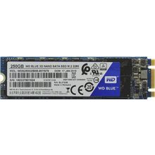 Накопитель SSD 250 Gb M.2 2280 B&M 6Gb   s WD Blue    WDS250G2B0B    3D TLC