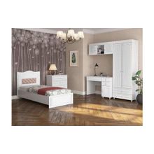 Система Мебели Детская Афина-6 мягкая спинка белое дерево