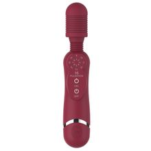 Красный универсальный массажер Silicone Massage Wand - 20 см. (красный)