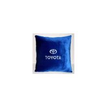  Подушка Toyota синяя вышивка белая