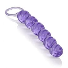 Фиолетовая анальная цепочка Swirl Pleasure Beads - 20 см. Фиолетовый