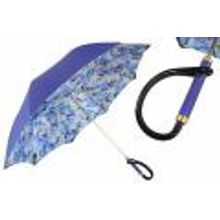 Pasotti - Зонт двух купольный женский трость, фиолетовый