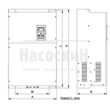 Частотный преобразователь EURA E2000-0022T3F1BK (2,2кВт 380В)