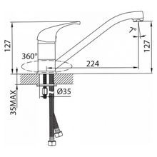 Смеситель Milardo Davis DA56002C MI