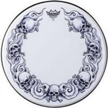 Batter, 14` Diameter, `B&W Skulls` Graphic