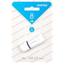 Флешка 8 Gb SmartBuy Paean White