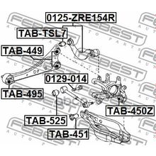 Болт С Эксцентриком Toyota Rav4 Aca3# Ala3# Gsa33 Zsa3# 2005.11-2012.12 [Gr] Febest арт. 0129014