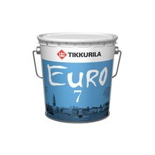 Краска ЕВРО 7  матовая латексная краска, выдерживает легкое мытье (Тиккурила-Россия)