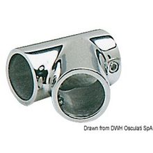 Osculati T-joint for pulpits 60° 22 mm, 41.114.22