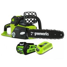 Пила цепная GREENWORKS GD40CS40 40 V без акк и з у 20077