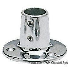 Osculati Pulpit socket round AISI316 90° 22 mm, 41.112.22