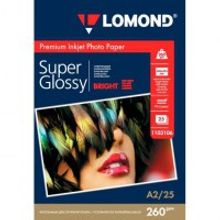 LOMOND 1103106 фотобумага суперглянцевая для струйной печати А2 (420 х 594) 260 г м2, 25 листов