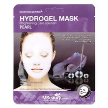 Маска гидрогелевая осветляющая с жемчугом MBeauty Pearl Hydrogel Mask 3шт