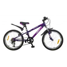 NOVATRACK Neon (6ск,алюм.рама,тормоз Vbr, Shimano RS35 - TY21)(X52109-К, колесо 20", фиолетовый)