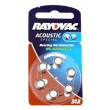 Батарейка RAYOVAC ACOUSTIC SPECIAL 312 BL6