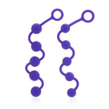 California Exotic Novelties Набор фиолетовых анальных цепочек Posh Silicone “O” Beads (фиолетовый)