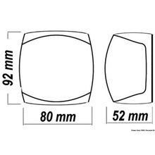 Osculati Sphera II navigation light inox body bicolor, 11.060.25