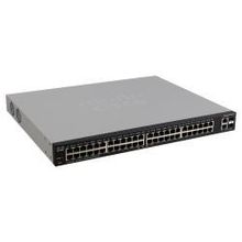 коммутатор Cisco SB SLM248PT-G5, Smart Switch 48 POE ports 10 100Mbps, 2 ports 10 100 1000 or SFP, 19 1U