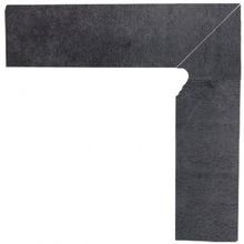 Клинкерная плитка цоколь правый Paradyz Bazalto Grafit 2-х элем 30х8,1