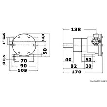 Osculati Nauco 335 pump 107 l rubber ring, 16.051.02