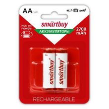 Аккумулятор AA SmartBuy HR6-2BL 2700мА ч Ni-Mh, 2шт, блистер (SBBR-2A02BL2700)